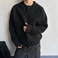 Layered Look With A Relaxed Knit Cardigan Over A Base Top