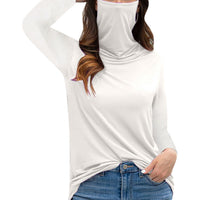 Multi-functional Dust-proof Face Mask Womens Long-sleeve Top
