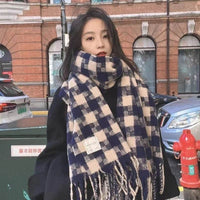 Fashionable All-match Plaid New Scarf For Women