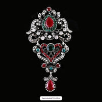 Baroque-style Vintage Crystal Brooch For Men And Women