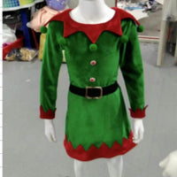 Children's Green Elf Costume Dress