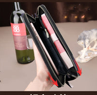 Men's Top Layer Cowhide Long Leather Clutch