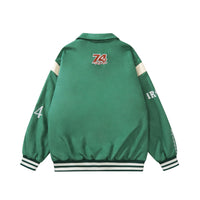 Men's Flocking Embroidered Letter Jacket