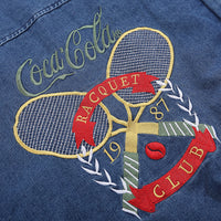 Color Stitching Thickened Quilted Baseball Uniform Denim