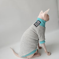 AutumnWinter Trendy Brand Contrast-color High-neck Fleece-lined Hoodie For Warmth