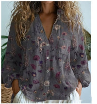 3D Printed Abstract Pattern Women's Long-sleeved Blouse