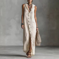 Sleeveless Long Dress Women's One-piece Dress