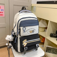 Student Portable Burden Alleviation Middle School High School Girl Large Capacity Backpack