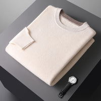 Men's Knitted Thickened Crewneck Versatile Sweater