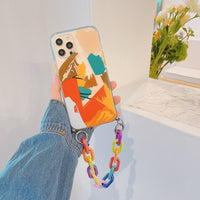 Compatible with Apple , Circle Graffiti Bracelet Shell New Personality Mobile Phone Protective Cover