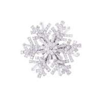 Luxury Good Luck Comes Brooch High-end Women's Exquisite Spinning Snowflake Pin Niche Design Corsage