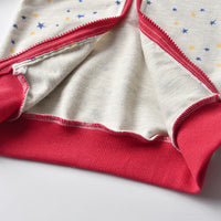 Baseball Uniform Cotton Star Print Casual Clothes Jacket Children Sportswear Suit