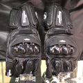 Motorcycle Leather Carbon Fiber Racing Riding Anti-fall Breathable Non-slip Gloves