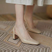 New Stylish Chunky-heel Womens Shoes For Commuting