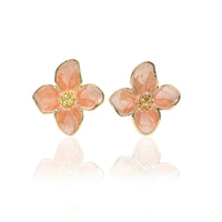 Korean Style Green Flower Fashion Elegant Earrings