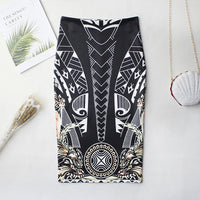 Court Women's Printed Wear Pencil Sheath Skirt