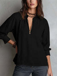 Womens Western-style Shirt-collar Pullover