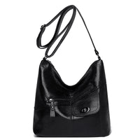 Retro Soft Leather Large Capacity Shoulder Bag