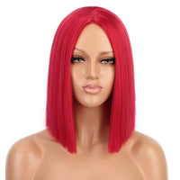 Women's Short Straight Hair Bangs Chemical Fiber Wig Head Cover