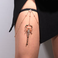European And American Thigh Chain Elastic Snake Long Scorpion