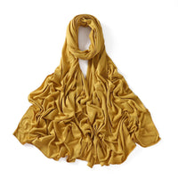 56 Colors Solid Color Modal Scarf Small Size Monochrome Jersey Veil Mercerized Cotton Scarf