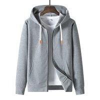 Men's Trendy Fashion Waffle Hooded Casual Sports Sweater Suit