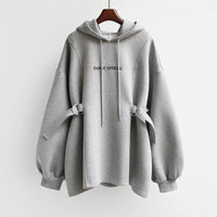 Medium Length Loose Waisted Hoodie Jacket