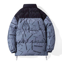 Men's Stand Collar Loose Down Cotton Jacket