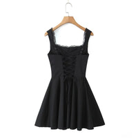 French-style Sexy V-neck Low-cut Slip Dress For Women