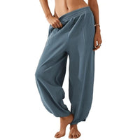 Women's Casual Pure Color All-matching Casual Pants With Pockets