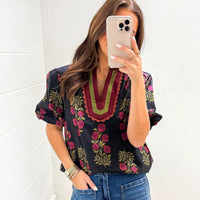 Women's Casual Simple Versatile V-Neck Chiffon Blouse