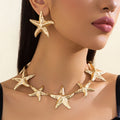 Ocean-Style Starfish Pendant Necklace For WomenFashionable And Unique