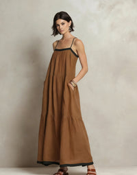 Loose Slimming Resort-Style Elegant Long Dress