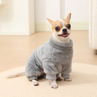 Polyester Pet Solid Color With Fur Clothes