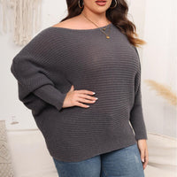 Batwing Sleeve Off-shoulder Loose Women's Sweater