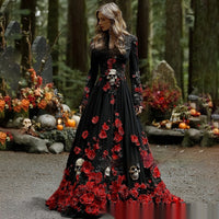 New Autumn American-Style Fashionable Halloween Dress With Digital Print