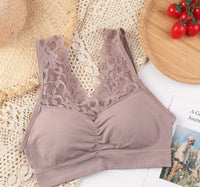 Lace Plus Size Plus-sized Seamless Beauty Back Tube Top Without Steel Ring Women