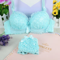 Lace Thin Cute Girly Bra Set