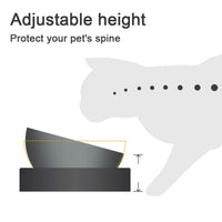 Easy To Clean Stainless Steel Cat Bowl Dog Food And Water Bowls With Stand Metal Cats Dogs Double Single Pet Feeding Feeder Bowl