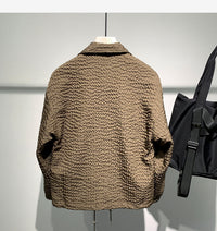 Simple Fashion Polo Collar Loose New Long-sleeved Coat