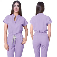 Sleeveless Casual Scrubs Set For Female Doctors
