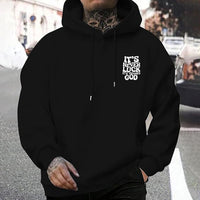 Fashionable Printed Casual Loose-Fit Hoodie For Men