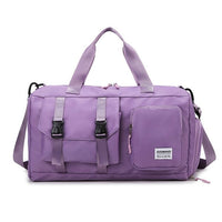 Colorful Pearlescent Yoga Fitness Bag With Dry-wet Separation
