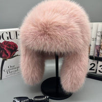 New Autumn And Winter Plush Imitation Fox Fur Hat