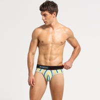 Men's Briefs U Convex Print Big Triangle