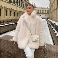 Solid Color High-grade Fur Coat Temperament Short Coat