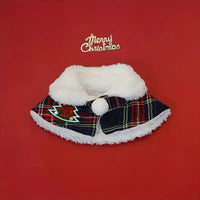 Cat Christmas Cloak Dog Shawl Pet Warm Scarf