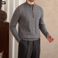 Warm Stand-up Collar Slim-fit Long-sleeved Sweater Retro Easy Matching
