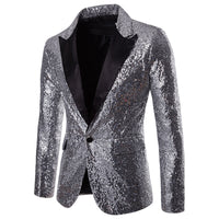 European And American Performance Dress Gold Sequined Suit