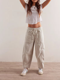 Casual Loose Low-Waist Barrel-Shape Womens Jeans